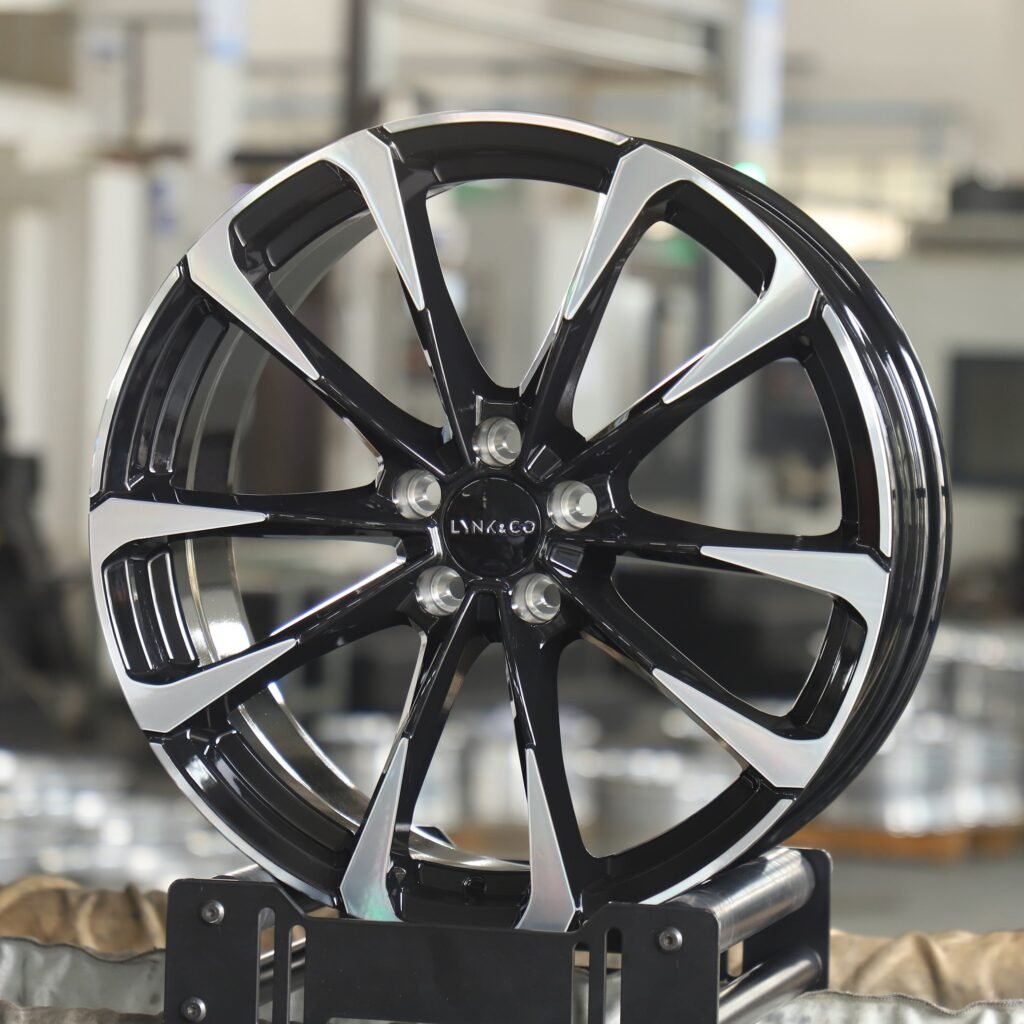 Lynk Gloss Black 10-Spoke Machined Face Forged Wheels - Volvo XC60 Fitment (5-Lug) view 2