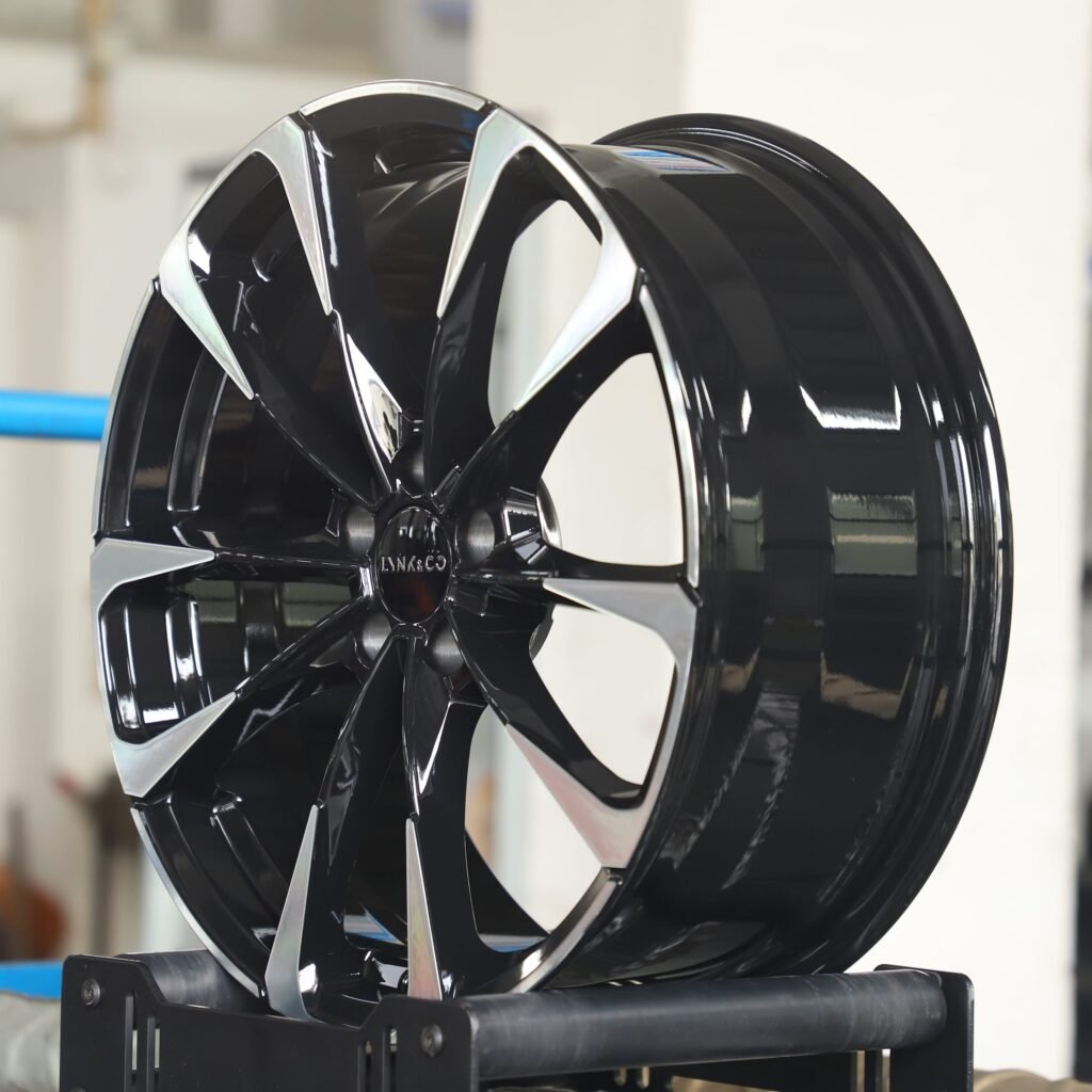 Lynk Gloss Black 10-Spoke Machined Face Forged Wheels - Volvo XC60 Fitment (5-Lug) view 4