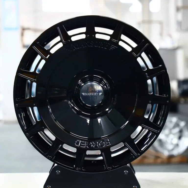 Land Rover Range Rover wheels – Mansory Matte Silver Full-Face Double-Ring, front view
