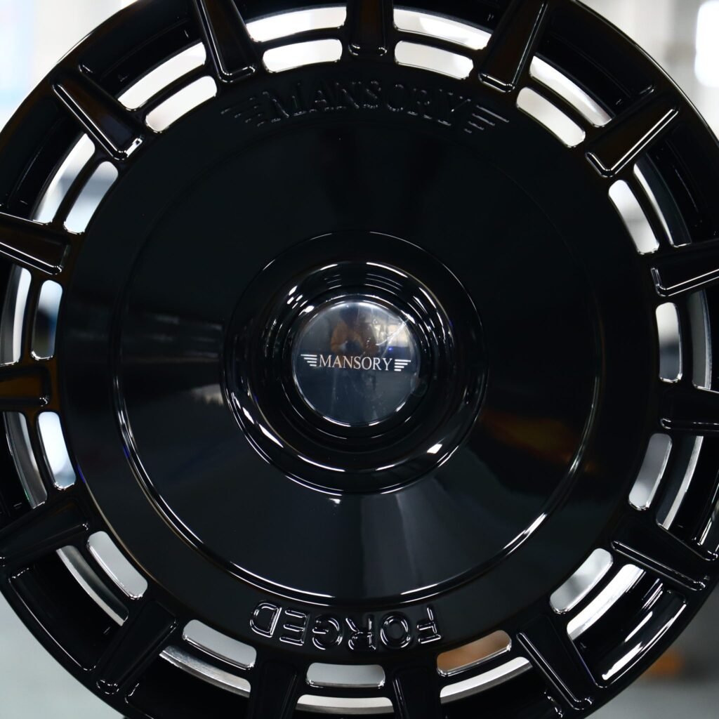 5x120 wheels – Mansory Matte Silver Full-Face Double-Ring, side view