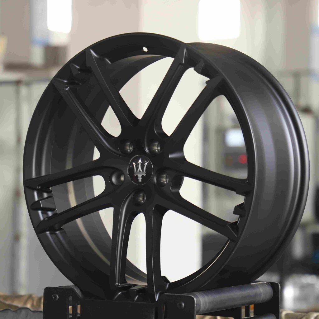 5x114.3 wheels – Gloss Black 5 Y-Spoke, side view