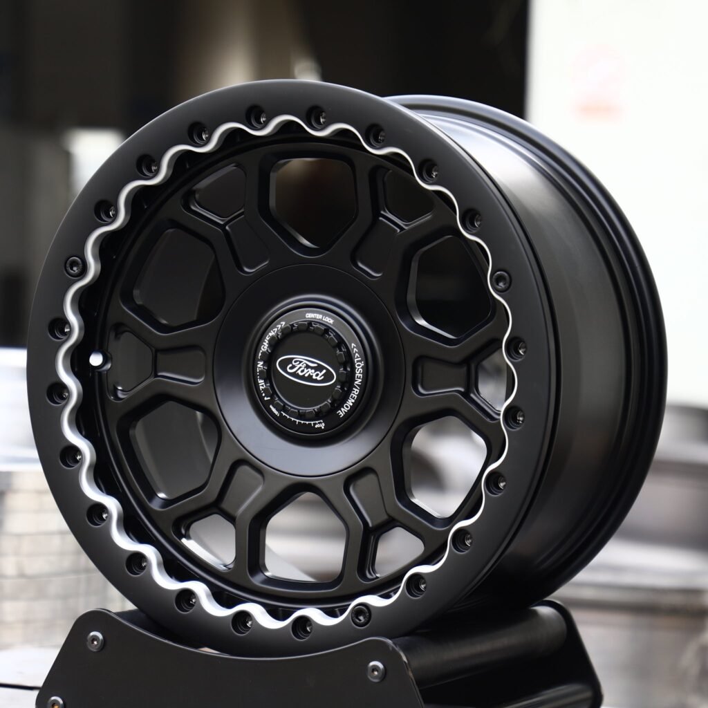 Ford Bronco wheels – Matte Black 10-Spoke, angled view