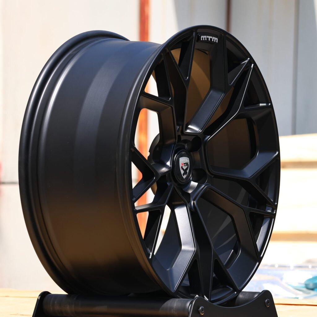 Matte Black 10 Y-Spoke Petal Forged Wheels - Audi A6 / BMW 5 Series Fitment (5-Lug) view 4