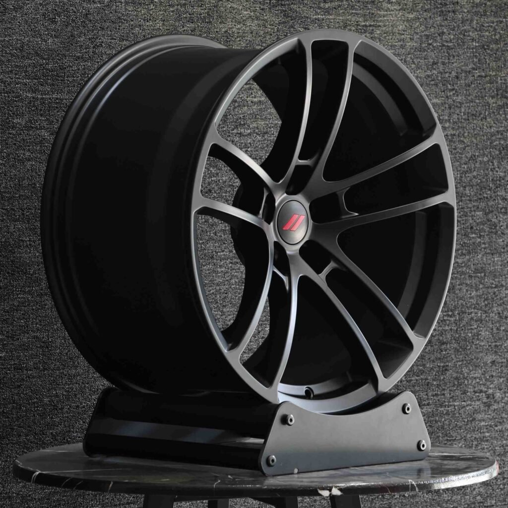 Matte Black 5-Spoke Forged Wheels - Audi A6 / BMW 5 Series Fitment (5-Lug) view 3