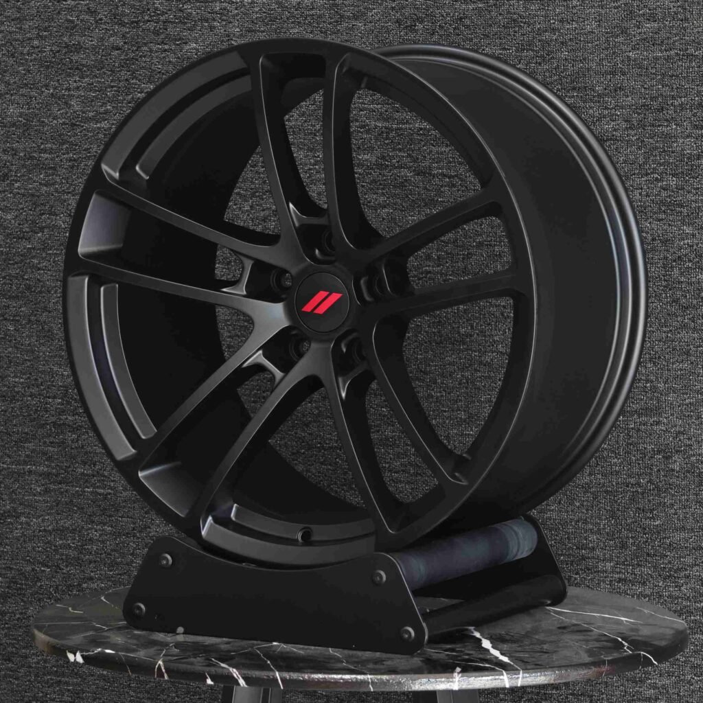 Matte Black 5-Spoke Forged Wheels - Audi A6 / BMW 5 Series Fitment (5-Lug) view 4