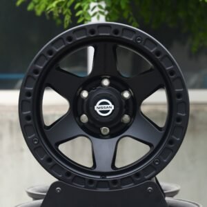 Nissan OEM-Style Matte Black 6-Spoke Off-Road Beadlock Forged Wheels – Nissan Titan / Pathfinder Armada Fitment (6-Lug)