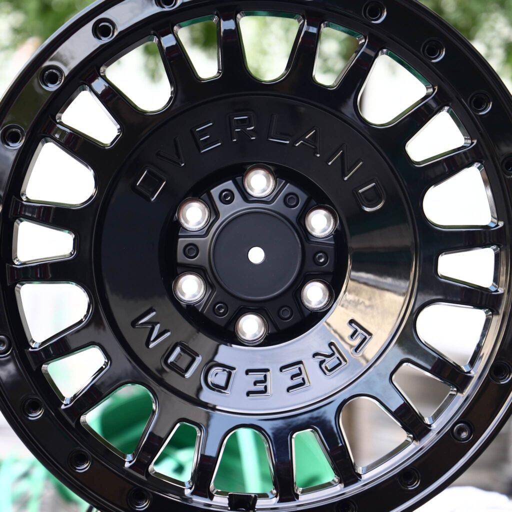 Toyota Tacoma wheels – Matte Black Full-Face, lip and barrel detail