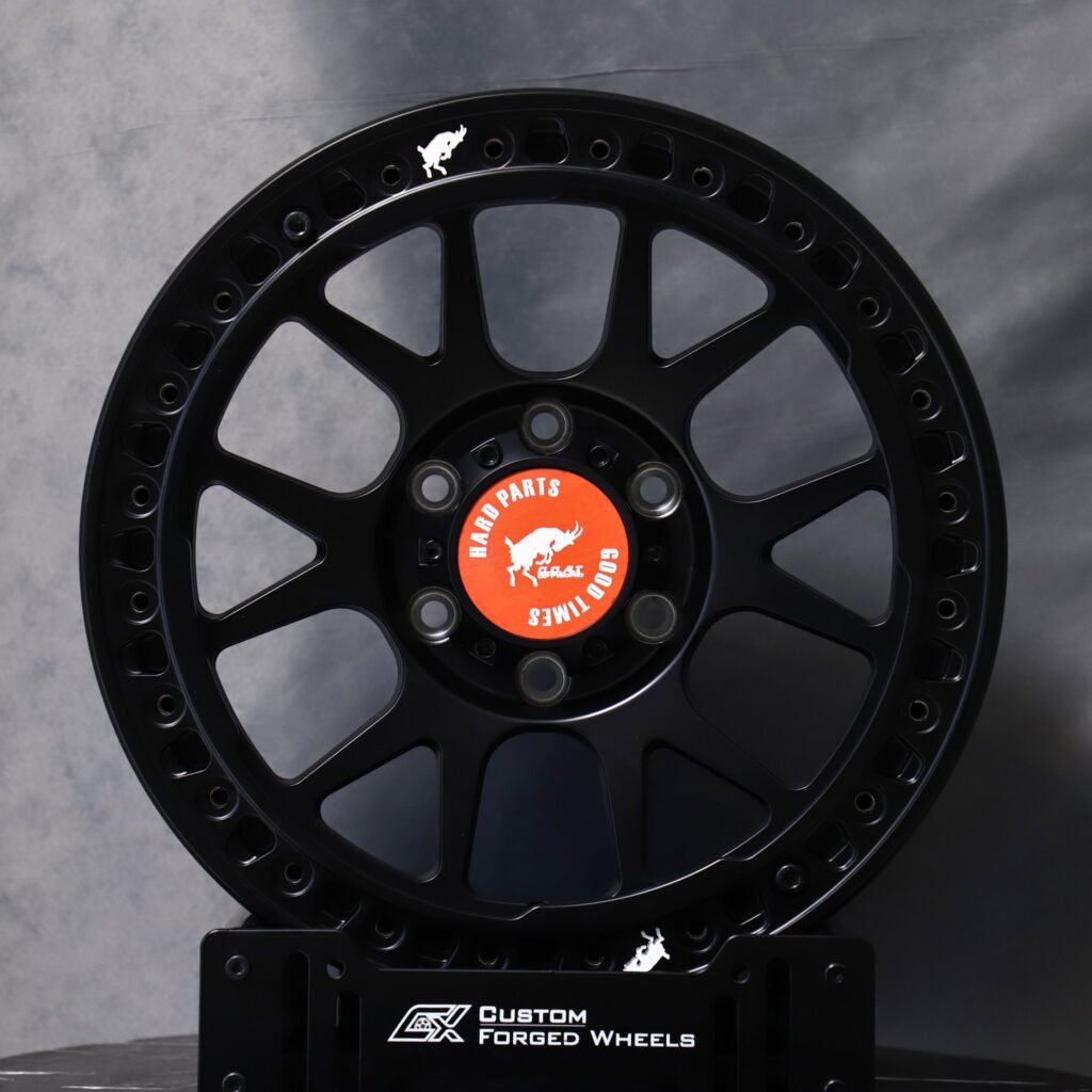 Ford F-150 wheels – Matte Black, front view