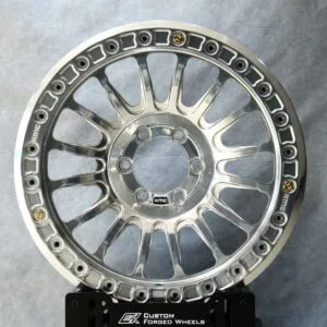 Ford F-150 / Chevrolet Silverado Off-Road Beadlock 6-Lug Forged Wheels – Matte Black – Design 2
