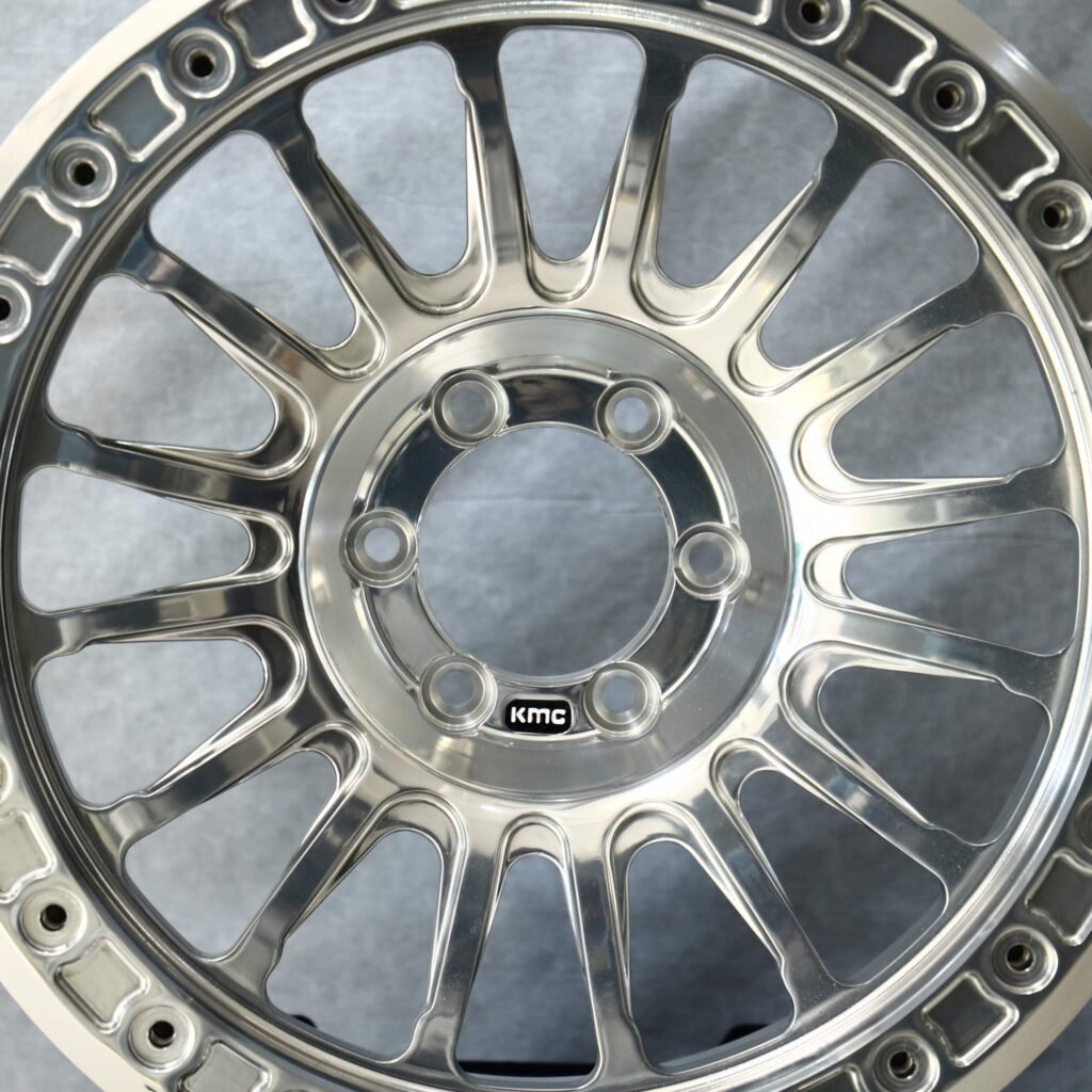 Toyota Tacoma wheels – Matte Black, lip and barrel detail