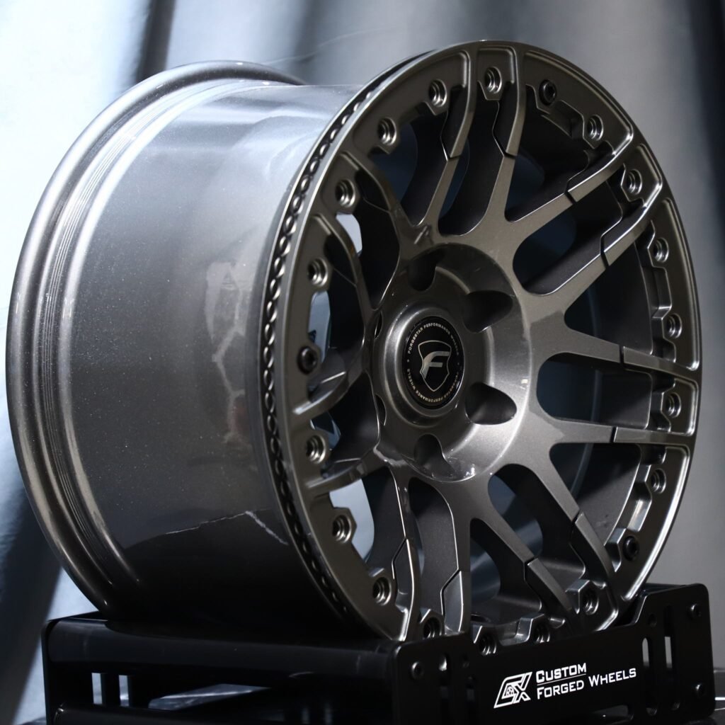 6x135 wheels – Matte Black, side view