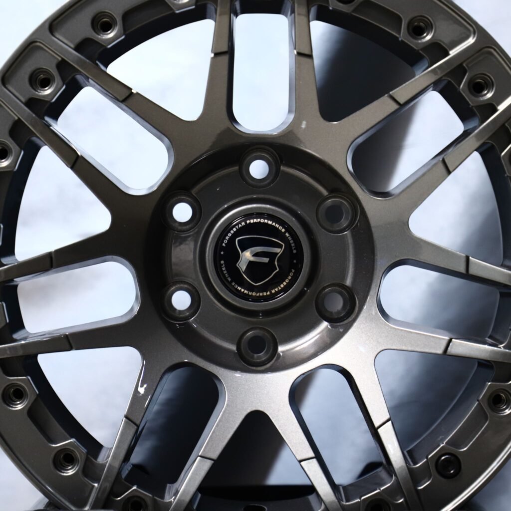 Toyota Tacoma wheels – Matte Black, lip and barrel detail