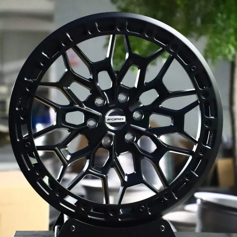 Ford F-150 wheels – Matte Black, front view