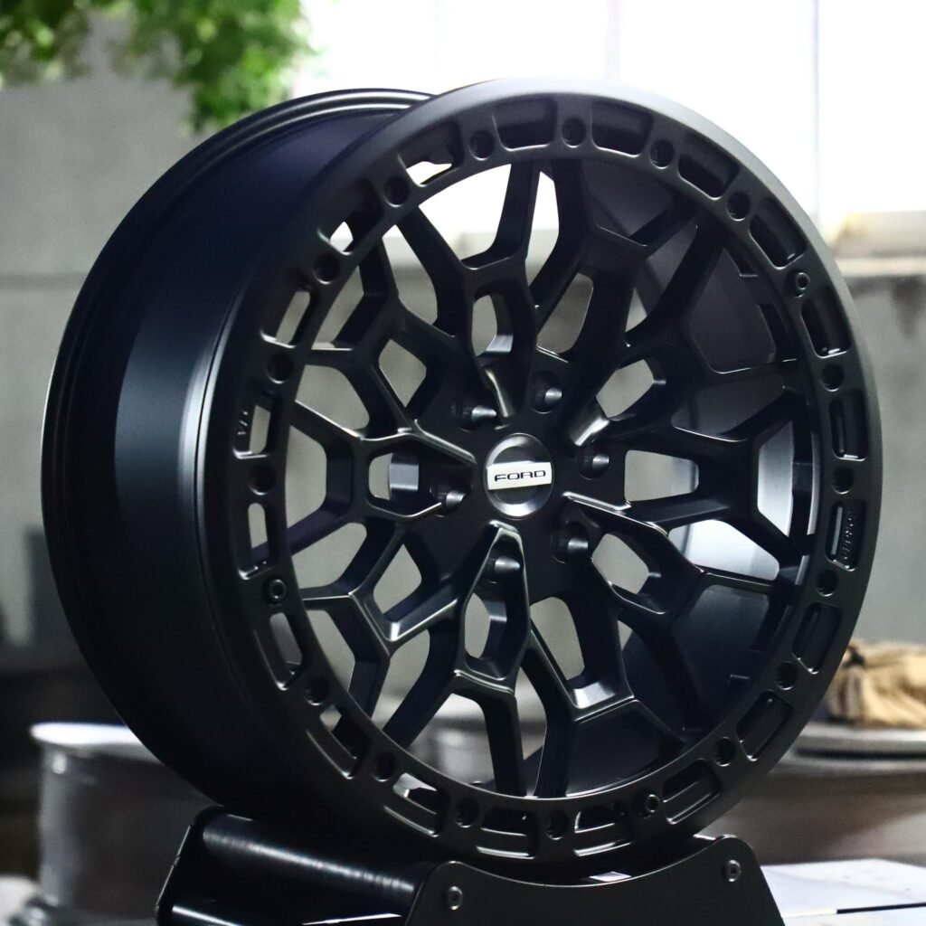 Ford Bronco wheels – Matte Black, angled view