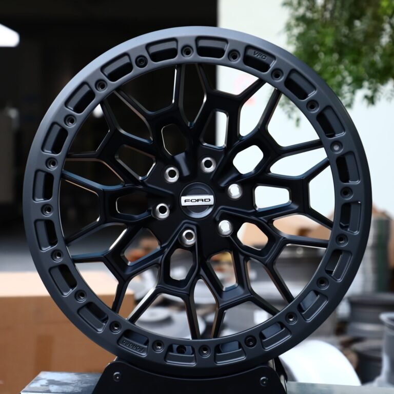 Ford F-150 wheels – Matte Black, front view