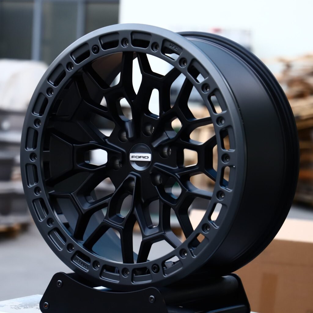 Ford Bronco wheels – Matte Black, angled view