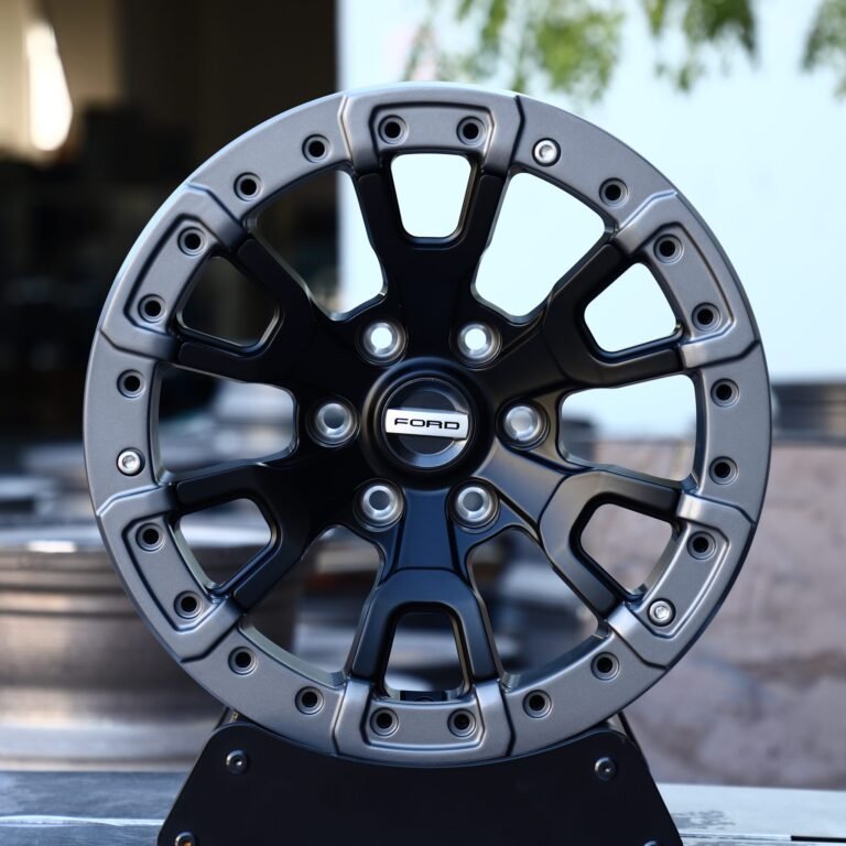Ford F-150 wheels – Matte Black, front view
