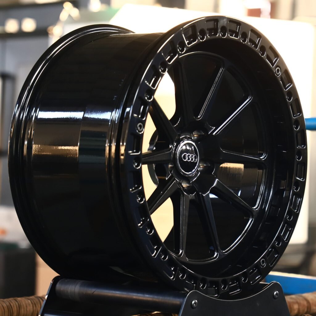 5x112 wheels – Matte Black Custom, side view