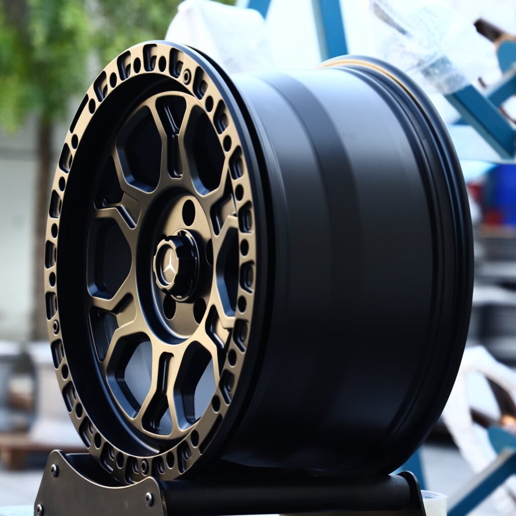 5x130 wheels – Matte Black Custom, side view