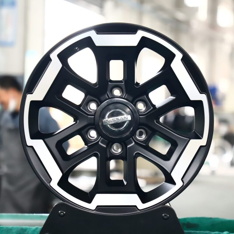 Toyota Tacoma wheels – Matte Black Custom, front view