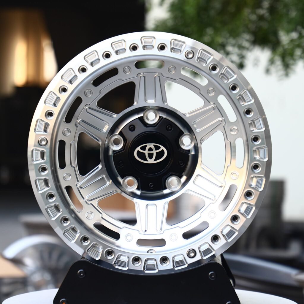 Toyota Tacoma wheels – Matte Black Double-Ring, front view