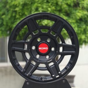 Momo-Style Matte Black Double-Ring Off-Road Forged Wheels – Ford F-150 / Silverado Fitment (6-Lug)
