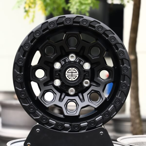 Ford F-150 wheels – Gloss Black 10-Window, front view