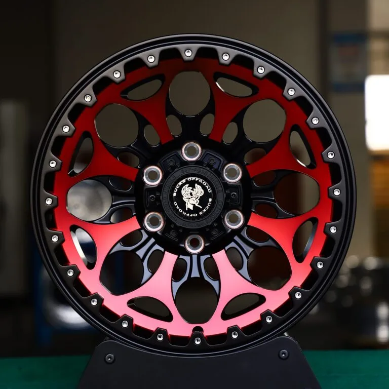 Ford F-150 wheels – Matte Black Exposed Bolt Detail, front view