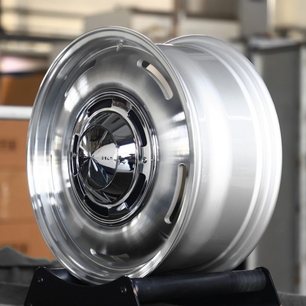 5x127 wheels – Matte Black Full-Face, side view