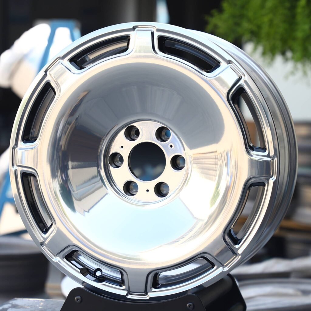 Chevrolet Silverado wheels – Matte Black Full-Face, angled view