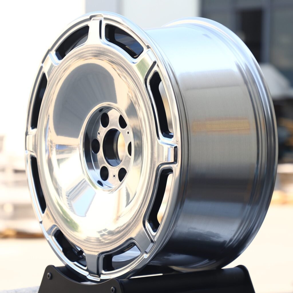 Toyota Tacoma wheels – Matte Black Full-Face, lip and barrel detail