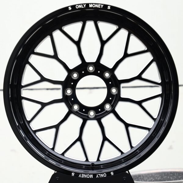 Ford F-250 Super Duty wheels – Matte Black H-Type 12-Spoke, front view