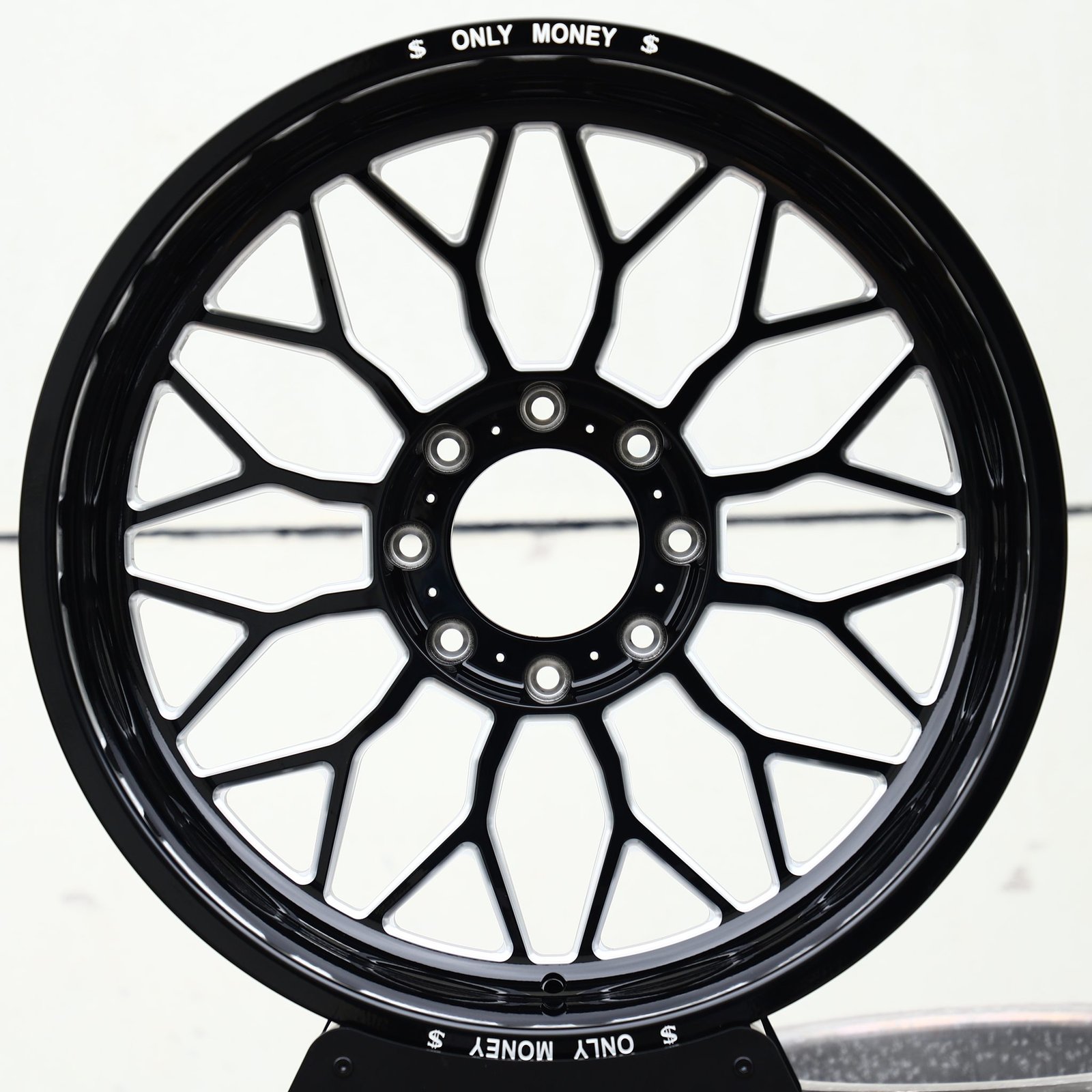 Ford F-250 Super Duty wheels – Matte Black H-Type 12-Spoke, front view