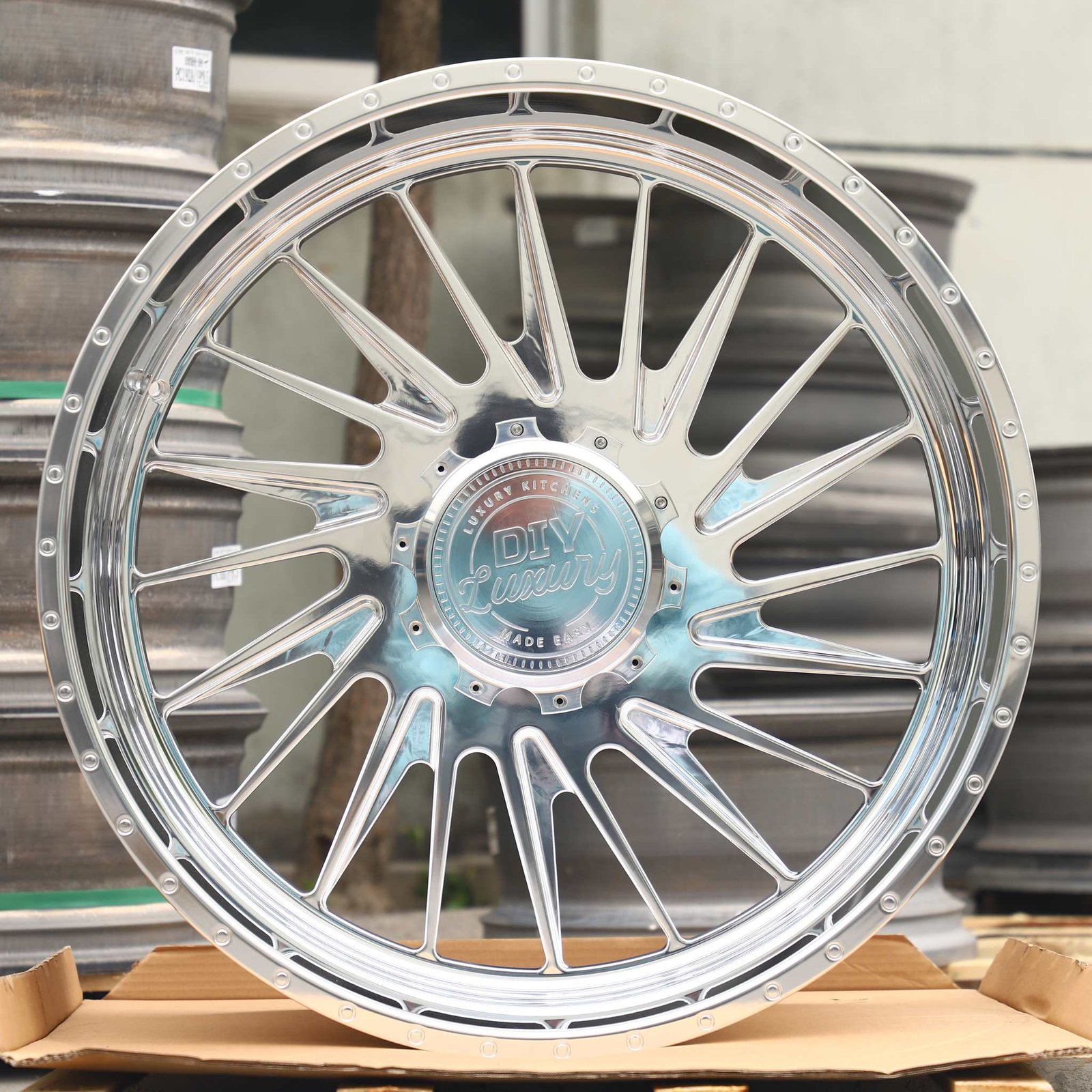 Jeep Wrangler wheels – Matte Black H-Type Spoke Directional Milled, front view