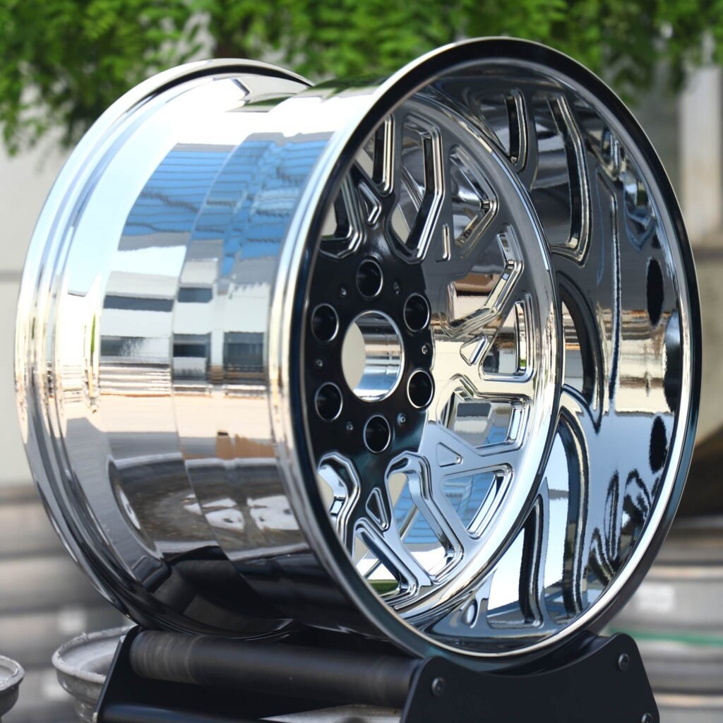 Toyota Tacoma wheels – Matte Black H-Type Spoke, lip and barrel detail
