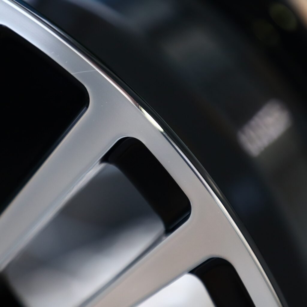 Toyota Tacoma wheels – Matte Black Machined Face, lip and barrel detail