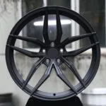 Porsche 911 / M3 Forged Wheels – Matte Black Petal Split-Spoke (5-Lug)