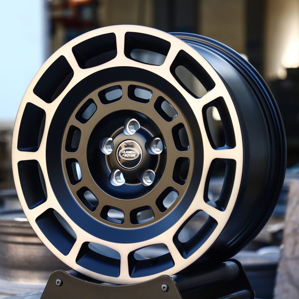 Matte Black Semi-Full-Face Forged Wheels - Land Rover Defender / Land Rover Range Rover Fitment (5-Lug) view 2