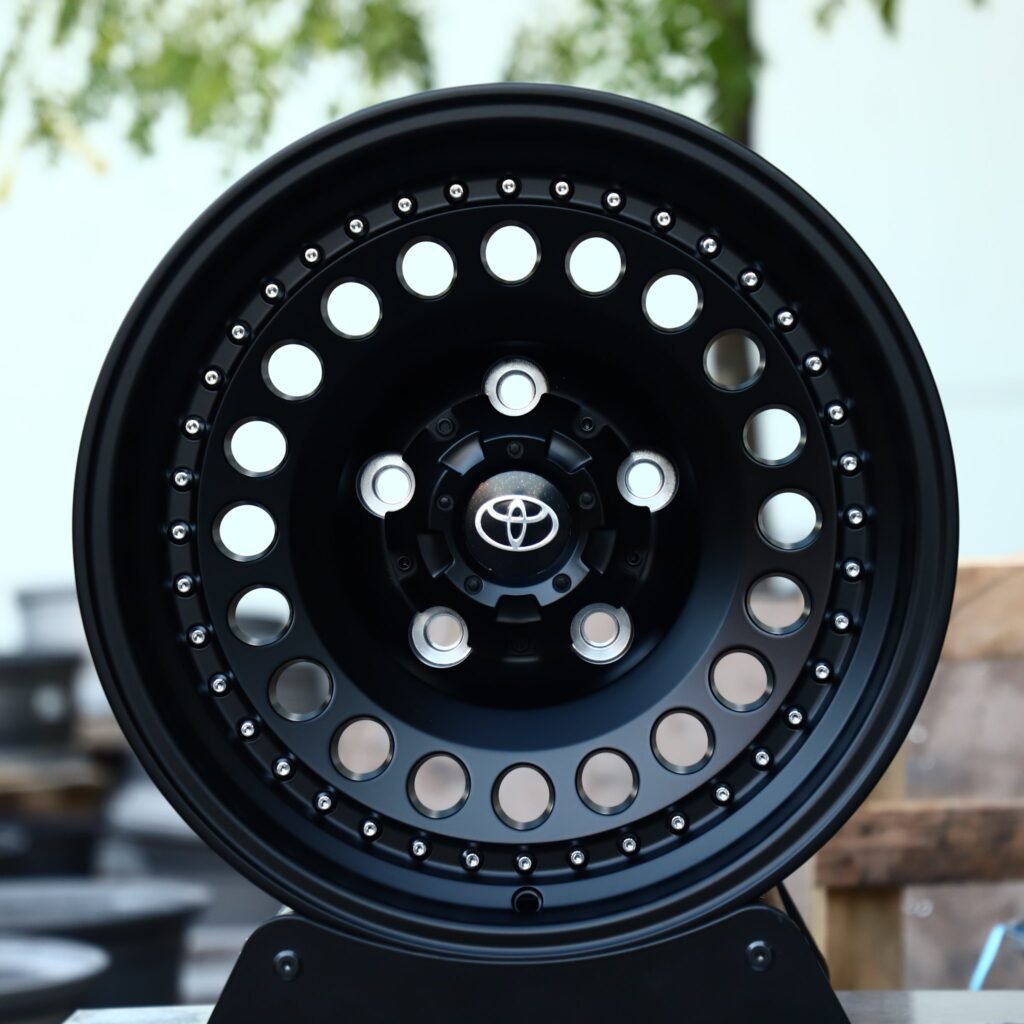 Matte Black Semi-Full-Face Forged Wheels - Toyota Tacoma Fitment (6-Lug) – Design 2 Monoblock forged wheel
