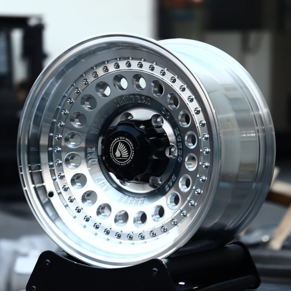 Chevrolet Silverado wheels – Matte Black Semi-Full-Face Riveted, angled view