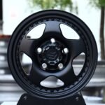 Suzuki OEM-Style Matte Black Semi-Full-Face Riveted Wide Lip Forged Wheels – Suzuki Jimny Fitment (5-Lug)
