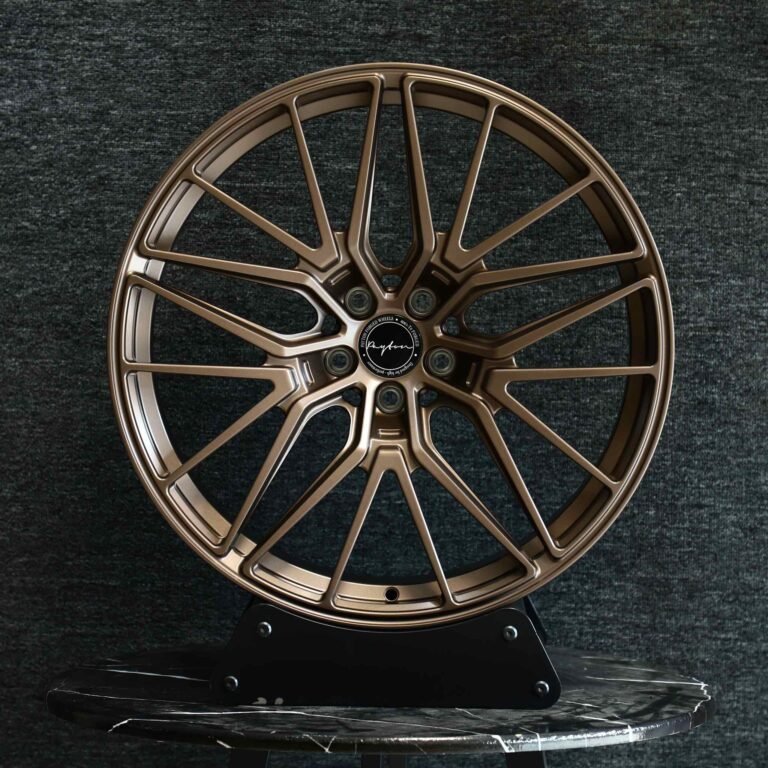 Tesla Model 3 wheels – Matte Bronze Petal, front view