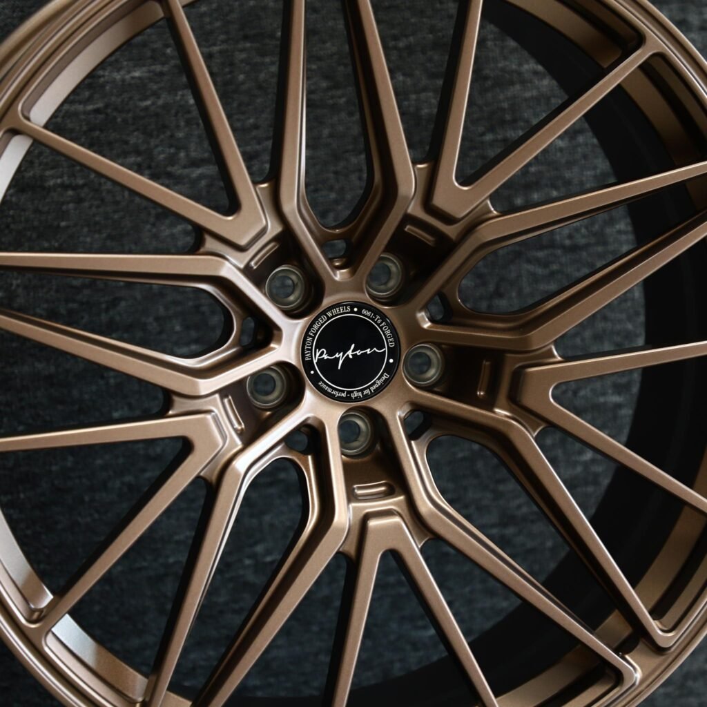 Audi A4 B9 wheels – Matte Bronze Petal, lip and barrel detail