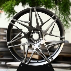 Matte Gunmetal 5-Star Split Spoke Forged Wheels – BMW M3 / Audi RS5 Fitment (5-Lug)