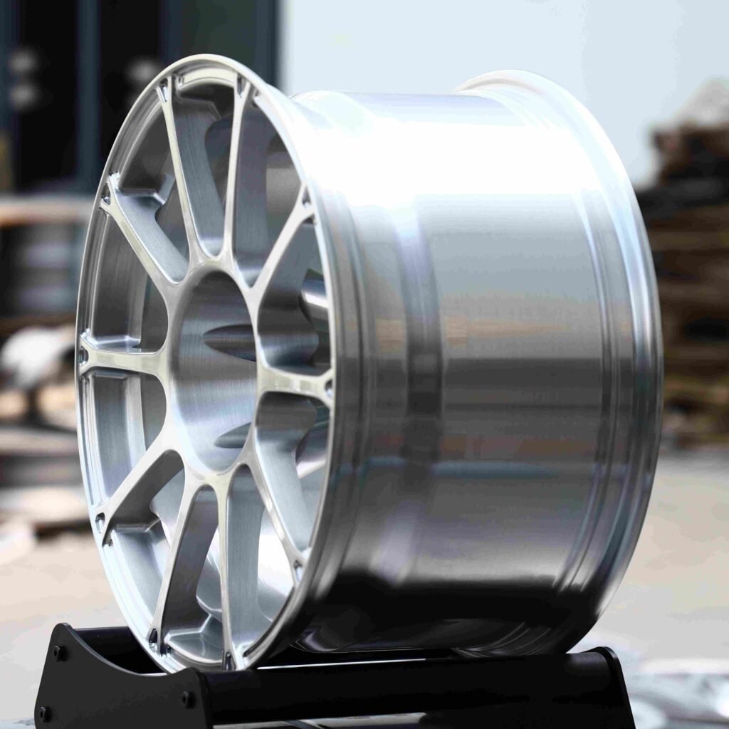 5x100 wheels – Matte Silver 10-Spoke, side view