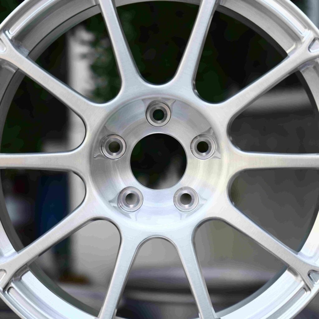 BMW M3 F80 wheels – Matte Silver 10-Spoke, lip and barrel detail