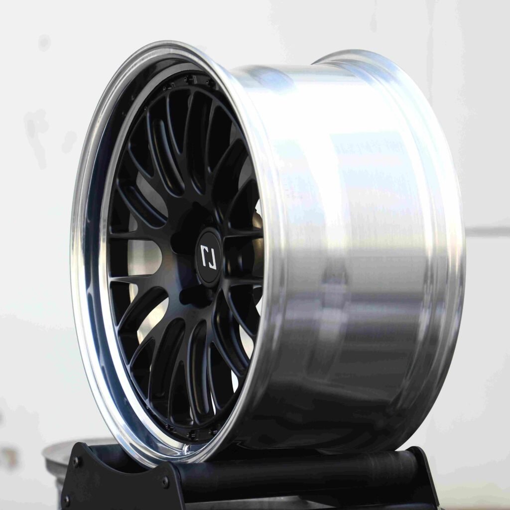 Matte Silver 10-Spoke Riveted Deep Lip Forged Wheels - Audi R8 / Porsche 911 Fitment (5-Lug) view 4