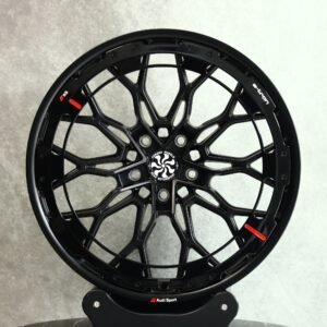 Audi A4 / A6 Forged Wheels – Gloss Black Mesh