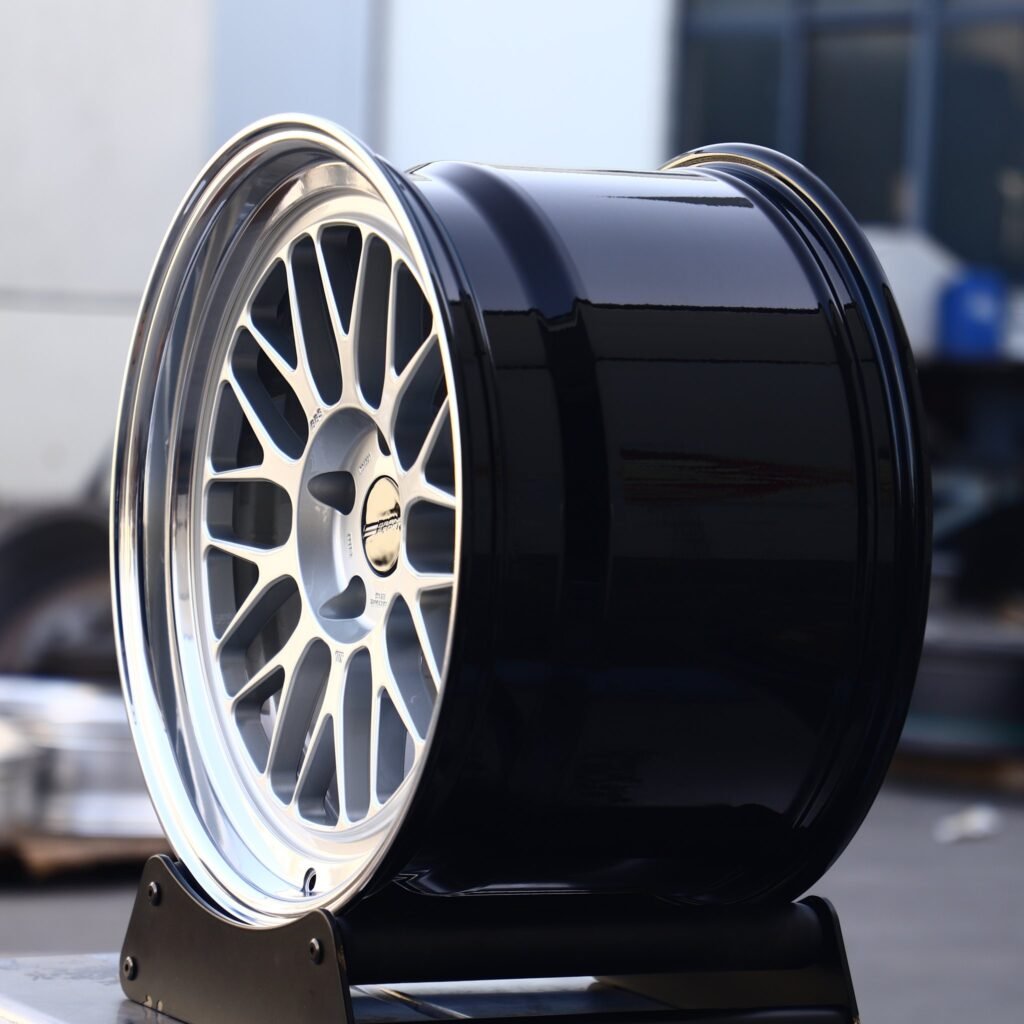 5x120 wheels – Matte Silver 10 Y-Spoke Deep Lip (APEX ML-10RT-Style), side view