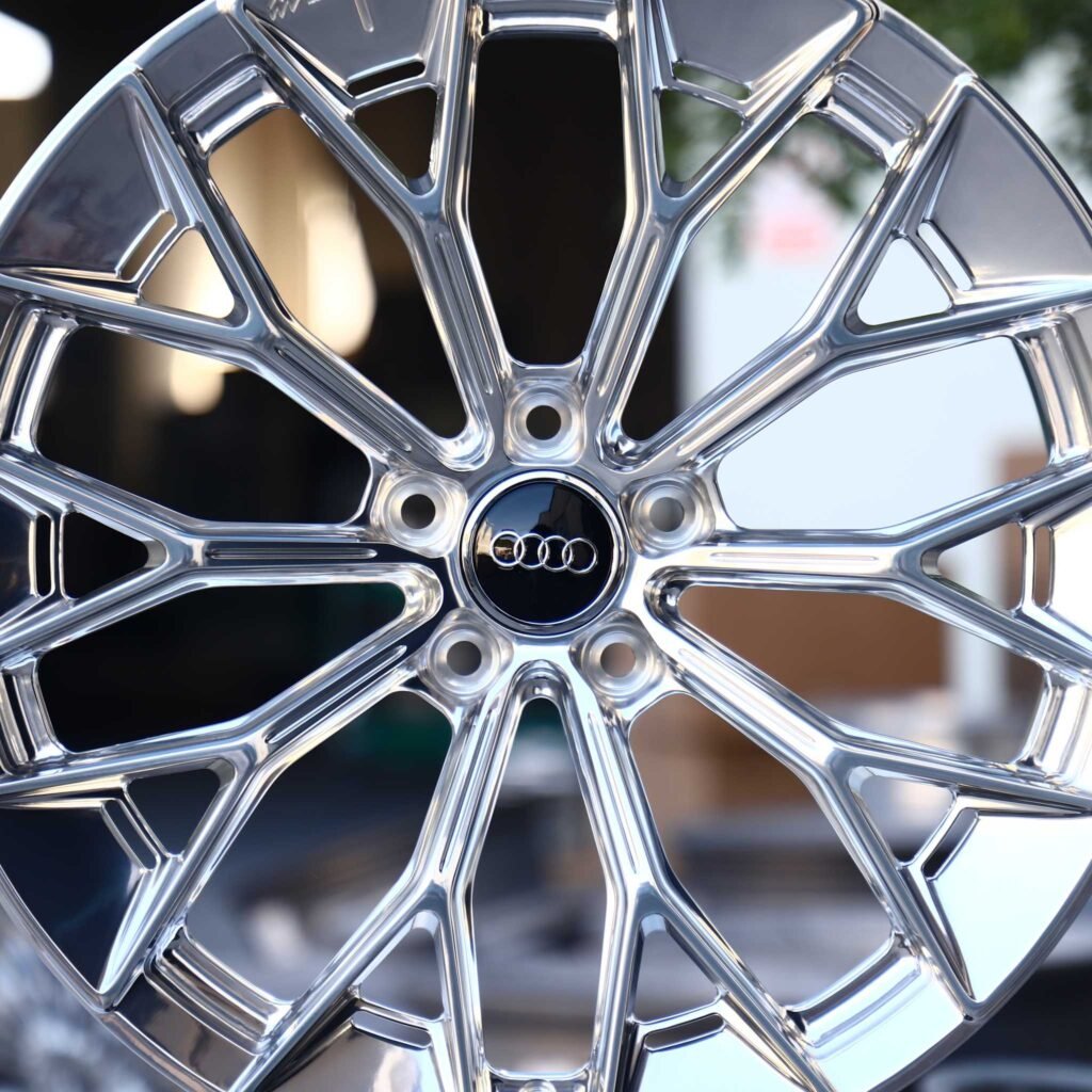 Audi RS3 8Y wheels – Matte Silver 10 Y-Spoke, lip and barrel detail